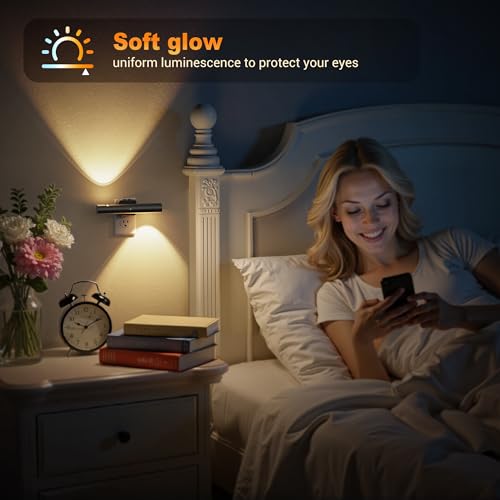 Image of JandCase LED Night Light, Modern Night Lights Plug into Wall, 2 Pack 3000K /4000K /5000K Adjustable Color Nightlights with Dusk-to-Dawn Sensor, Dimmable Night Lights for Bathroom, Hallway, Stairway