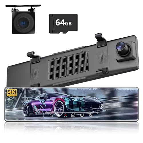 Amazon.co.jp: ドライブレコーダー ミラー型 4K 高画质【12 IPSタッチ