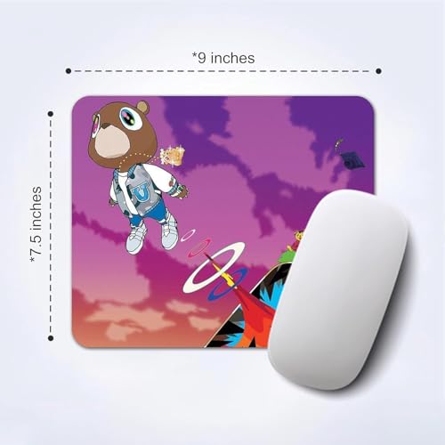 Image of Mouse Pad with Design, 24 x 20 cm, 3mm Thick Rubberised Base Mouse Pad for Computer, PC, Laptop (Teddy)