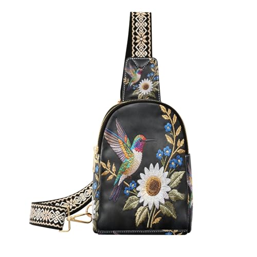 Fleur et colibri noir robe longue élégante et tendance pour vos soirées d'été chic