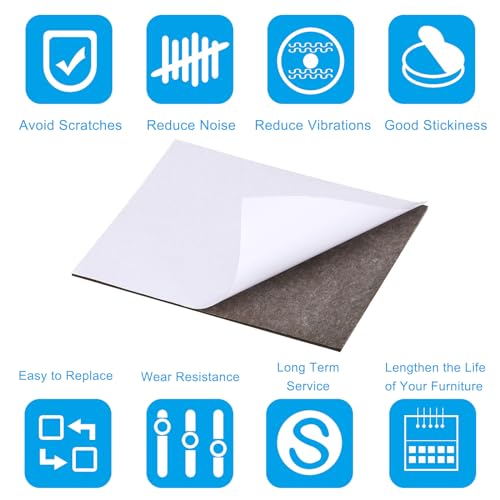 Plancha de fieltro PATIKIL rectangular de alta densidad para muebles 5