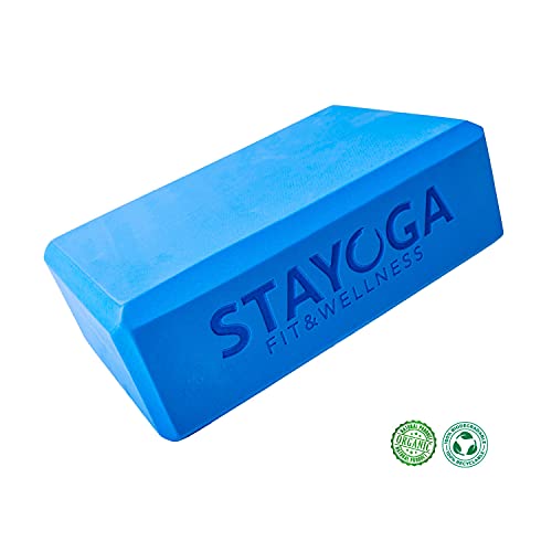 STAYOGA Blocco da Yoga da 23 x 7,6 cm. Realizzato