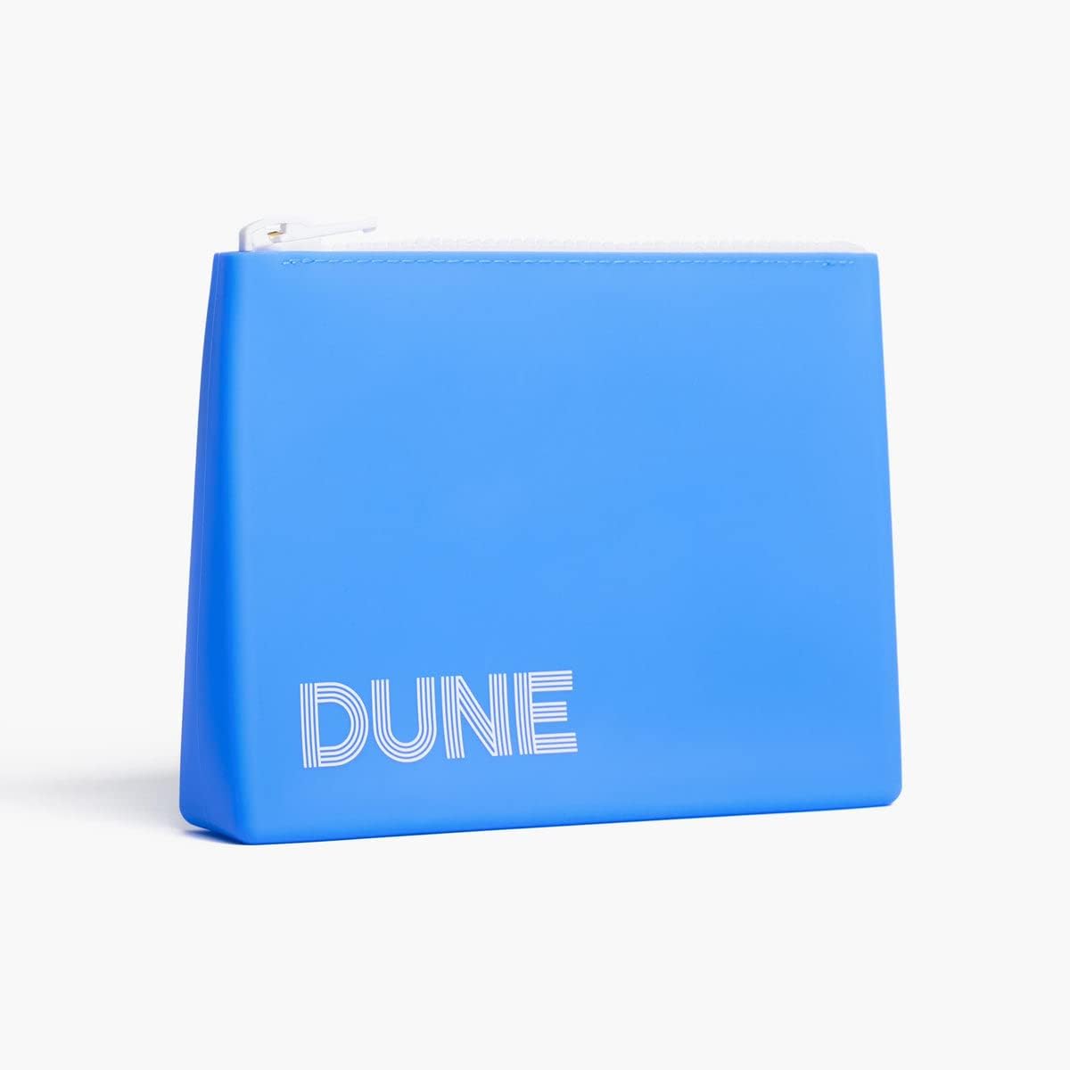 DUNE SUNCAREThe Rubber Bag - Water Resistant Carry-All Travel Pouch for Daily Sun Care Essentials, White, One Size, Travel