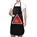 Danger, BRAINWASHING Delantal Impermeable Delantal de Trabajo Ligero, Delantal de Cocina con Babero Ajustable
