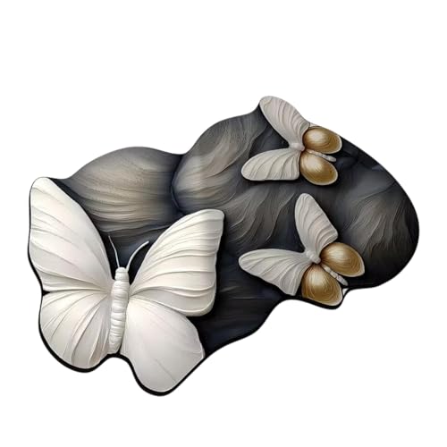 Tapis papillon 3D effet réaliste pour sol de chambre à coucher - 7