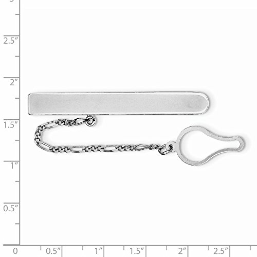 Sterling Silver Tie Clip (7Mm X 55Mm) #TOP1