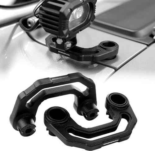 Seven Sparta One Pair Light Mounting Brackets for Auxiliary Lights Compatible with Jeep Wrangler JL/JLU 2018+ and 2020+ Gladiator JT (Not Compatible with JK/JKU)