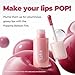 Laka Popping Balloon Lip Stain, 4.5g/0.15oz, Glossy Plumping Tint, Moisturizing, Non-Sticky Texture for All-Day Hydration, K-Beauty​ (#505 Chewy)