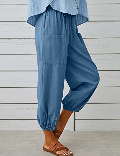 Image of Bozanly Women Casual Harem Pant Boho Loose Yoga Capris Trousers 2026
