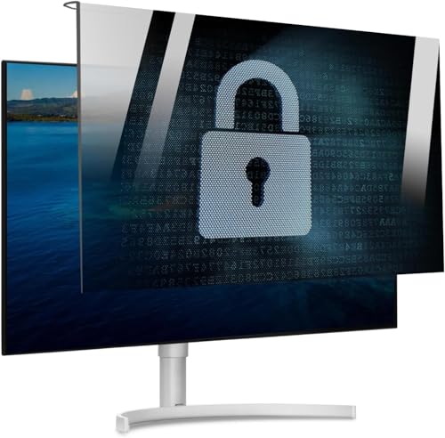 DARZYS Computer Privacy Screen Filter, For Widescreen Monitors Universal Hanging Privacy Screen Protector 18-32 Inch For Libraries(32in 730x440mm)