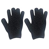 Beaupretty exfoliant gants de bain douche gommage gant corps spa massage gant peau morte remover cellules du visage gants 2pcs