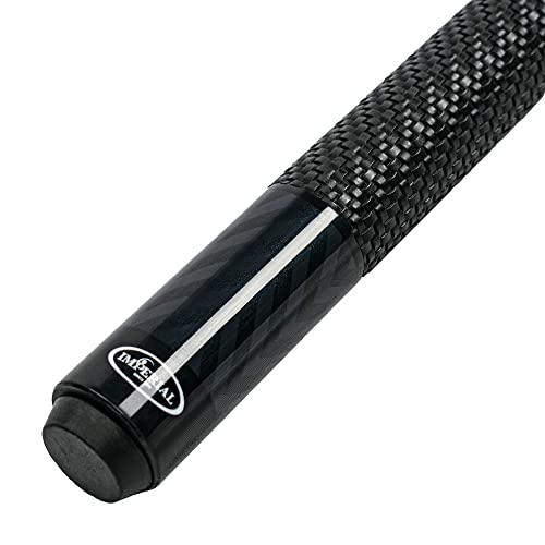 Imperial Chevron 58 Inch Maple 2-Piece Premium Billiard Cue Pool Stick, Black, With Wrap #TOP5