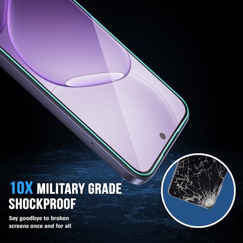 Image of FIRST MART Military Grade Gorilla Tempered Glass For Oppo K14 (6.75 Inch) With Edge To Edge Screen Coverage and Easy Installation Kit |Black
