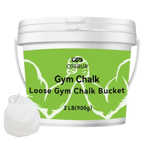 Premium Gym Chalk Bucket with Bag & Spoon