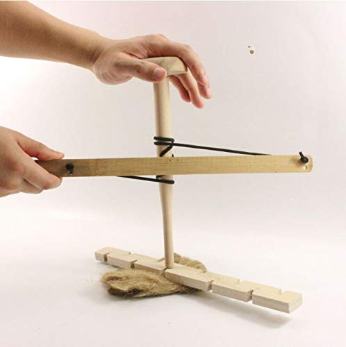 Sxtl 1 Pack Bow Drill Fire Starter Kit Outdoor Survival Practice Tool, Friction Fire Starter For Scout, Backpacking And Camping, Survival Training And Teaching #TOP2