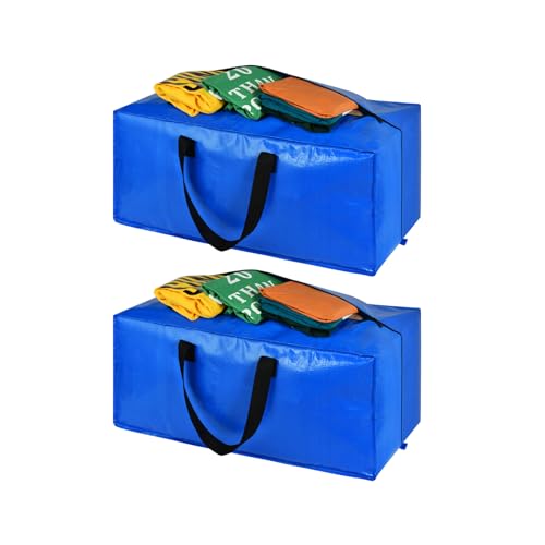 Moving Bags, Storage Totes, Extra Large Storage Bags for Moving Supplies, College Dorm Essentials, Bedroom Closet, Packing Bags with Backpack Handles