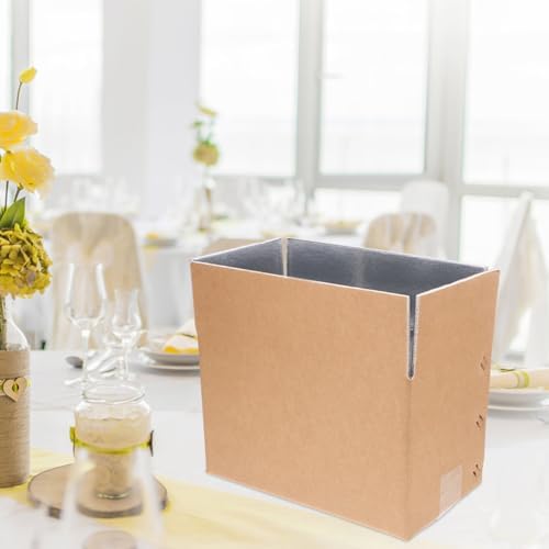 NUOBESTY Yalıtımlı taşıma kutusu, alüminyum folyolu, küçük termal kutu, 29 x 18 x 20 cm, soğuk ambalaj, deniz ürünleri ve bozulabilir gıdaların ekspres gönderimi için - Görsel 4