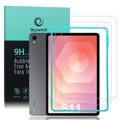 Ibywind Protector de Pantalla para Samsung Galaxy Tab S11,2 Piezas Dureza 9H Cristal Templado,Fácil de Instalar,Compatible Detector Huellas,Anti Arañazos,Sin Burbujas