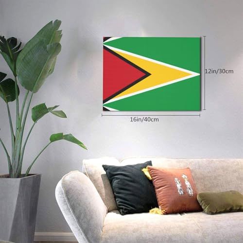Peinture murale drapeau de la Guyane cadeau de mariage original - 4