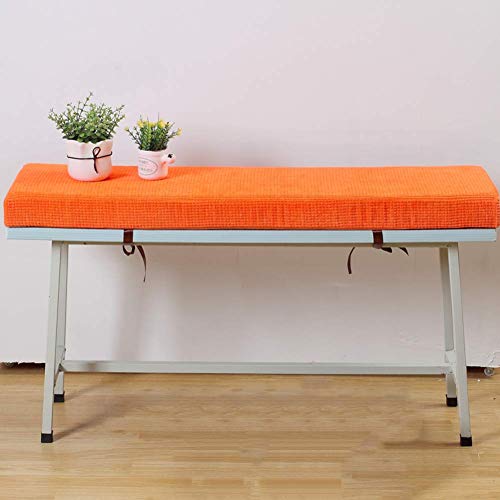 Interiores Aire Libre Swing Banco Asiento,veranda Mimbre Largo Cojines Para Silla,silla Asiento Espuma Cojín Antideslizante Almohadilla Del Asiento Ventana Alfombra-amarillo-b 30x200cm(12x79inch) Cover