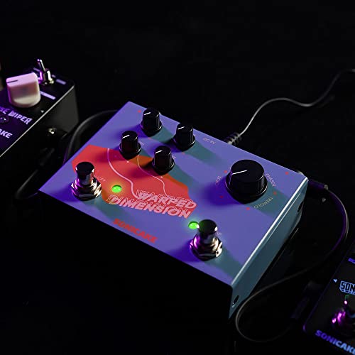 Image of SONICAKE QDS-03 Warped Dimension Guitar Effects Pedal Modulation 4 Modulation Chorus, Flanger, Phaser and Tremolo Digital Distorted Dimension
