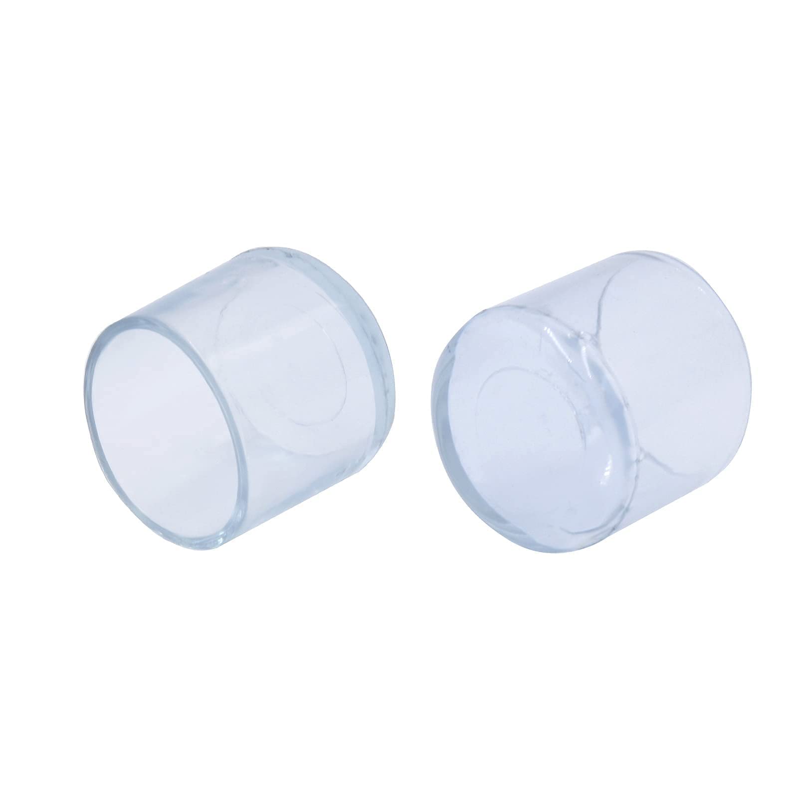 Flyshop 12PCS Chair Leg Caps PVC Furniture Floor Protectors Non-Scratch Round Table Chair Leg Tips Caps, 1", 25mm, Transparent