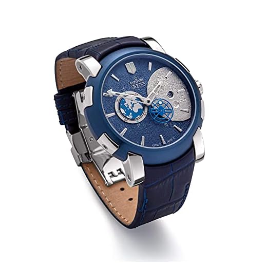 Kronsegler Apollo 11 automatisk klocka stål-blå begränsad