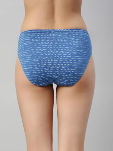 Image of Enamor Chic Cotton, All Day Comfort, Mid Waist Hipster Panty for Women - Naturally Breathable, Antimicrobial with Stain Release, Inner Elastic, Full Coverage - (Pack of 3)