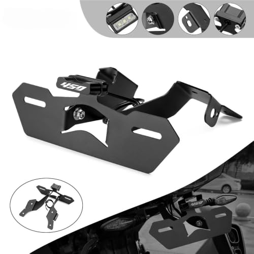 Support de plaque moto 450MT anti-vibration et bavette épurée - 2