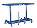 Vestil LDLT-3060 Long Deck Cart, Blue, 2000 lbs Load Capacity, 31 - 49" Height Range, 60" Length x 30" Width