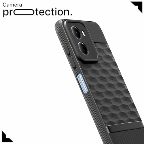 Image of Outlouders Back Cover for Redmi 15A 5G | Full Camera Protection | TPU Soft Flexible Shockproof Bumper Case (Black)