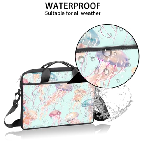 Bolsa para portátil mediana con estampado de medusas miniatura 3