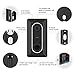 Koroao Wall Plate Come with L35°/R35 ° Wedge for Nest Hello, Compatible with Nest Hello Doorbell, Plastic Material Adjustment Mounting Wall Plate Wedge Kit（Black）