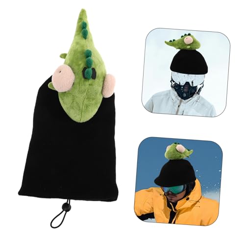 Funda protectora para casco de esquí elástica y lavable con orejas de animal Hemobllo 7