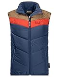 geschmeidig Jack Wolfskin Unisex-Kinder Three Hills Vest Kids Daunenmantel, Dunkles Indigoblau, 176