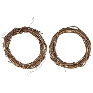 Ideen Mit Herz Rattan-Kränze 2 Stück