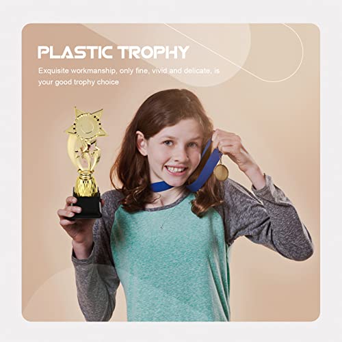GAFOKI Troféu infantil dourado pequeno para adultos de sala de aula troféus competições lembrancinha