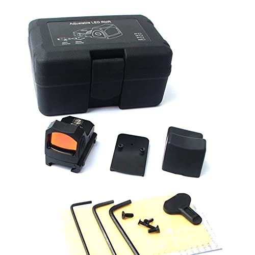 FIRECLUB Mini ajustable LED RMR Red Dot Scopefor 20mm Weaver Rail Cover