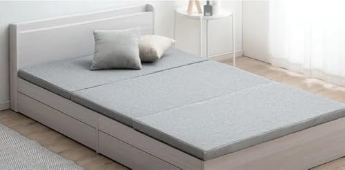 全部洗える 3つ折り 高反発マットレス 5cm メッシュ 通気性 リバーシブル カバー 硬め マットレス 折りたたみ 敷布団 敷き布団 ベッドマット 硬い 硬め コンパクト 軽量 シングル グレー