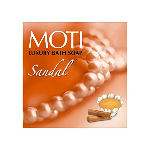 Image of Moti Luxury Bath Soap, Sandal, 150 g (Pack of 5)