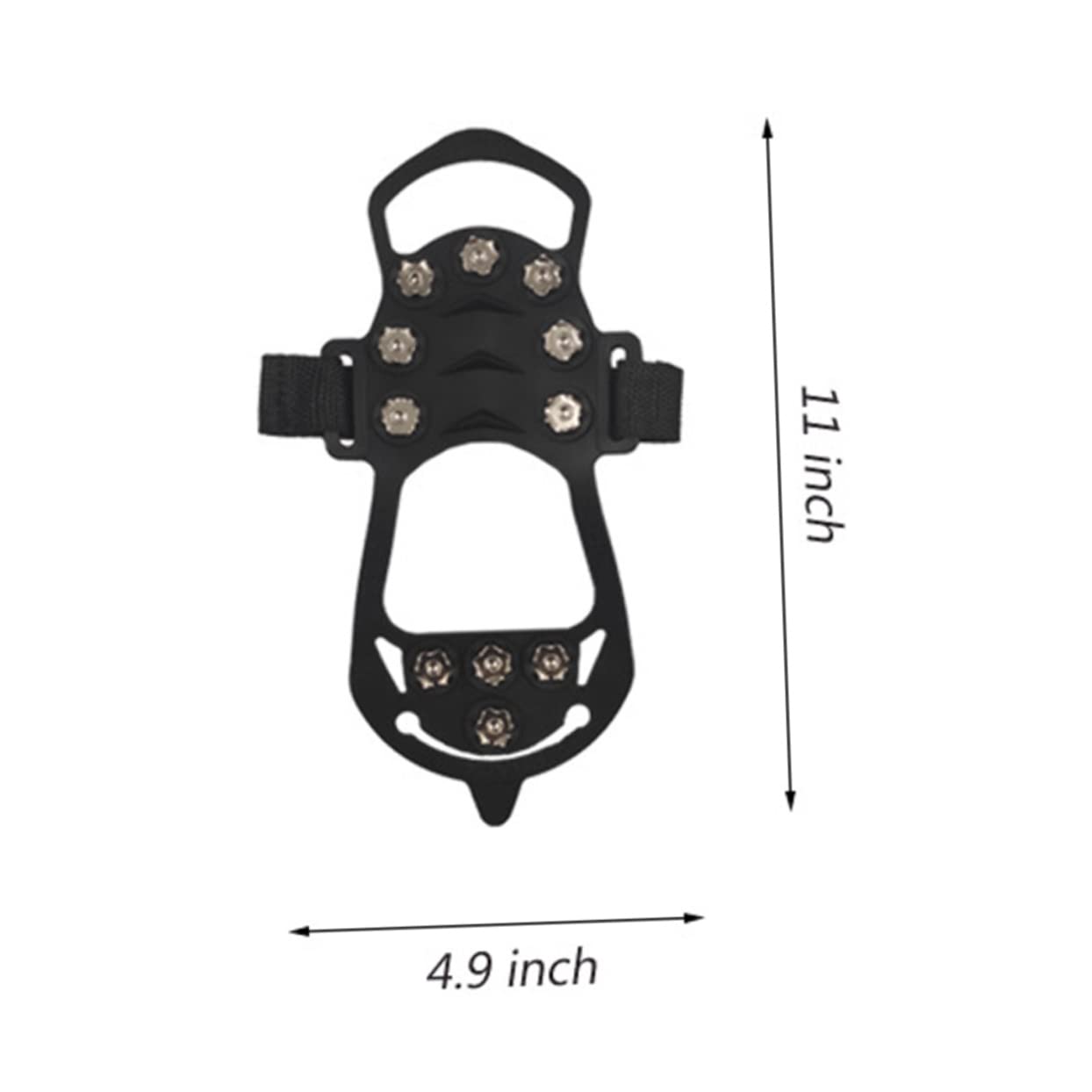Toddmomy 1pair - Ice Grippers for Shoes Tooth Crampons for Hiking Climbing and Outdoor Activities Essential Footwear Traction for