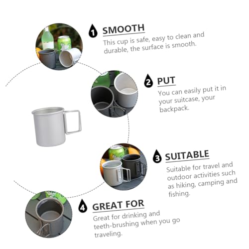 Tasses pliables de camping légères et gobelets portables en aluminium - 7