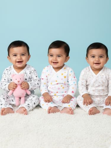 Image of The Mom Store Baby Romper Jabla Style Combo For Boys And Girls | Cotton | Soft Infant Bodysuit | Trendy Stylish Sleepwear For Newborn Baby | Printed | Unisex Comfortable Everyday Baby Wear