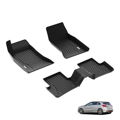 3W Tapis de Sol pour Benz CLA C117/A Class W176 2013-2018, Tapis en TPE pour Voiture Antidérapant et Imperméable, Tapis de Voiture pour Benz Premium