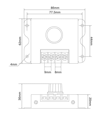 LED Dimmer DC 12V 24V für LED-Streifen Helligkeitsregler Lichtleiste PWM Regler 30A schwarz