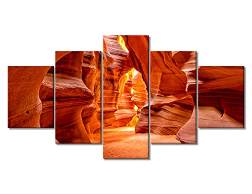 Décoration murale ocre design nature cadre panoramique pour chambre