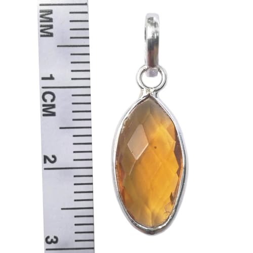 Pendentif citrine en argent 925 Le Luft, le cadeau idéal - 4