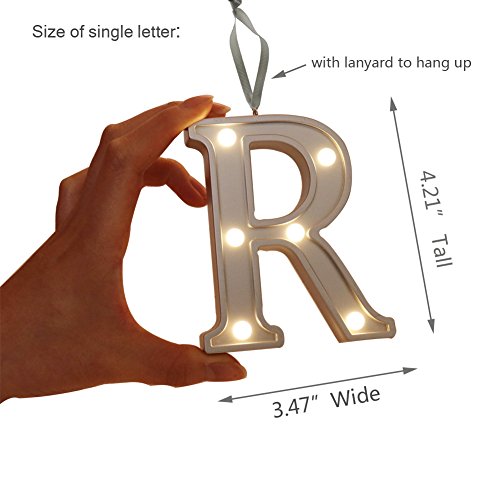 Pooqla Decorative Illuminated Bar Marquee Word Sign (Silver Color 4.21" Tall) - Lighted Letter Words And Signs For Indoor Bar Decor - Bar #TOP1