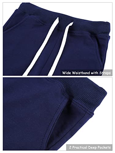 Resinta 4 Pack Toddler Boy Shorts Baby Boy Cotton Shorts Soft Casual Elastic Waist with Drawstring Boys Clothes for Summer3