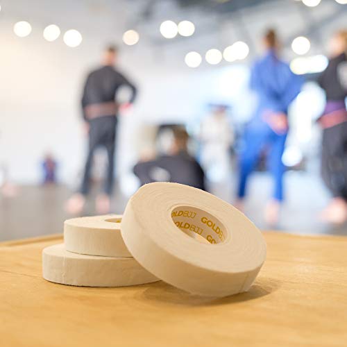 Gold Bjj Jiu Jitsu Tape - Strong Athletic Finger Tape, 1/2" X 30' - Protect Fingers And Toes In Mma, Judo, Wrestling, Martial Arts, Rock Climbing (6 Rolls) #TOP5